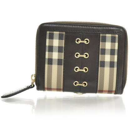 Burberry House Check Metal Stitch Compact Wallet 1 of 8
