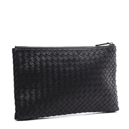 Bottega Veneta Nappa Intrecciato Zip Pouch Black 2 of 9
