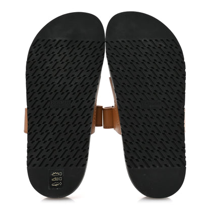 Hermes Calfskin Womens Chypre Sandals 36 Naturel 6 of 9
