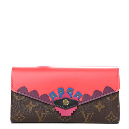 Louis Vuitton Monogram Tribal Mask Sarah Wallet Purple 1 of 6