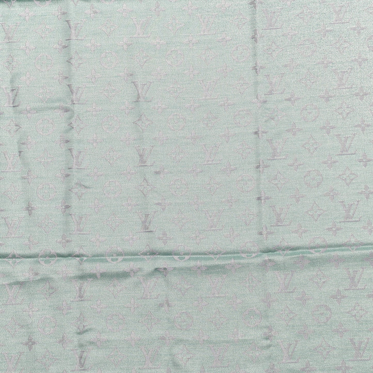 Silk Lurex Wool Monogram Shine Shawl