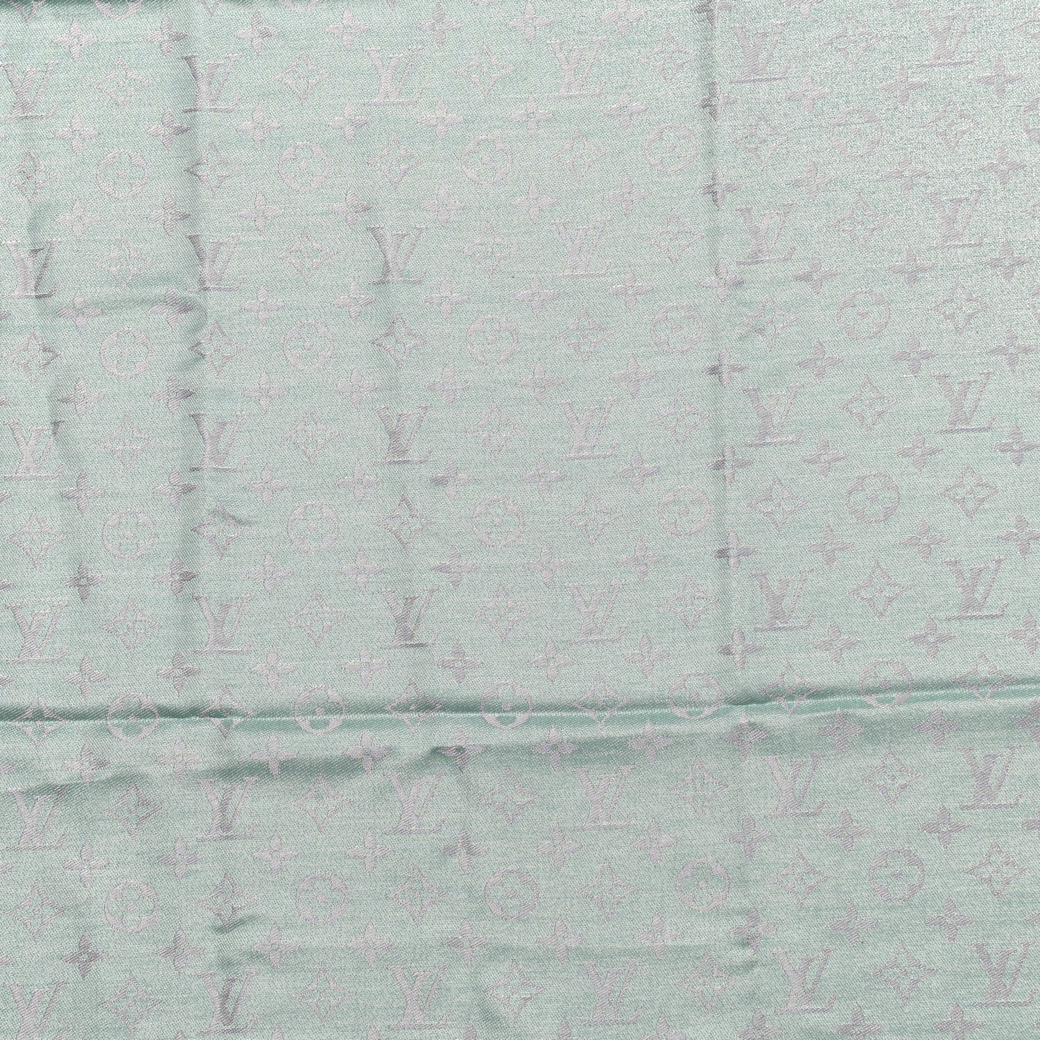 Louis Vuitton Silk Lurex Wool Monogram Shine Shawl 3 of 4