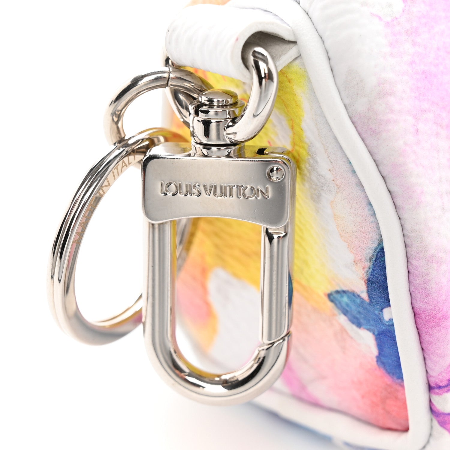 Louis Vuitton Monogram Watercolor Mini Keepall Bag Charm Key Holder Multicolor 7 of 8