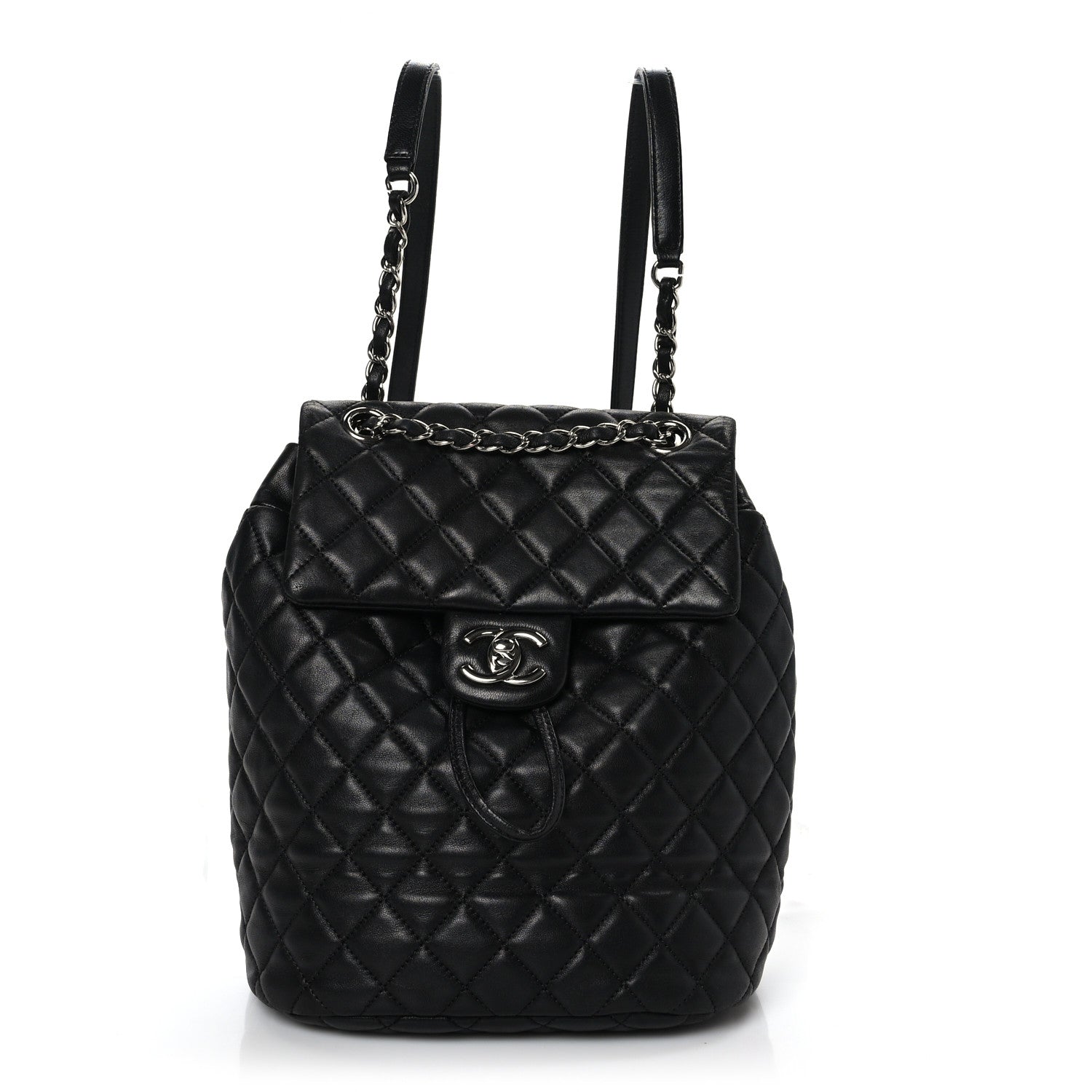 Chanel Calfskin Quilted Small Urban Spirit Backpack Black 1 of 9
