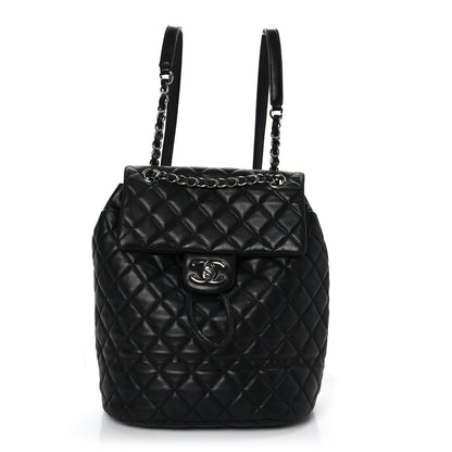 Chanel Calfskin Quilted Small Urban Spirit Backpack Black 1 of 9