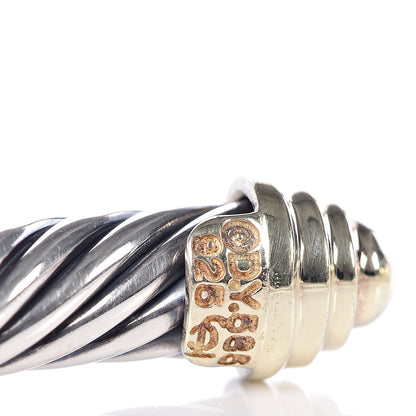 David Yurman Sterling Silver 14K Yellow Gold 5mm Cable Classics Bracelet 5 of 5