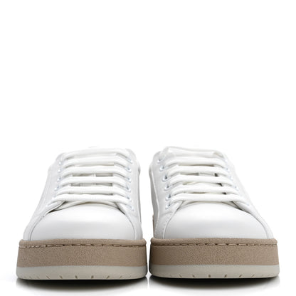 Fendi Vitello Logo Womens Low Top Sneakers 35 White 3 of 9