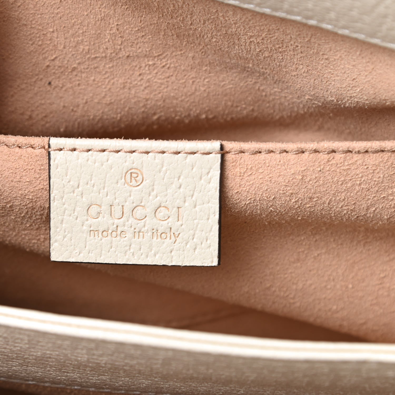 Gucci Textured Calfskin Web Small Ophidia Chain Shoulder Bag Mystic White 6 of 12