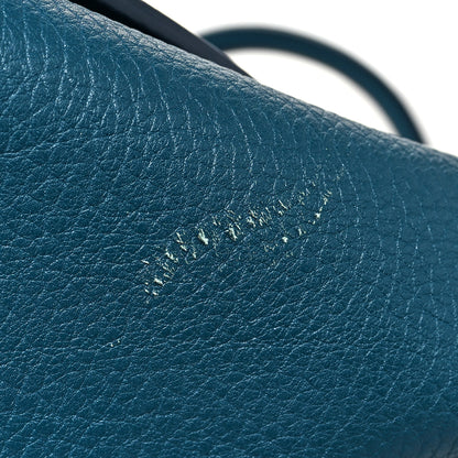 Celine Crisped Calfskin Small Tie Knot Tote Metallic Blue 13 of 14