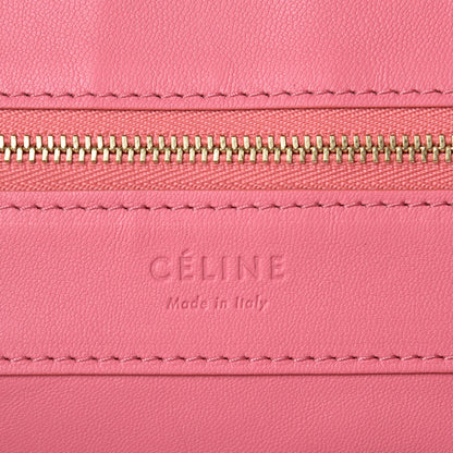Celine Lambskin Horizontal Bi-Color Cabas Pink Rust 6 of 8