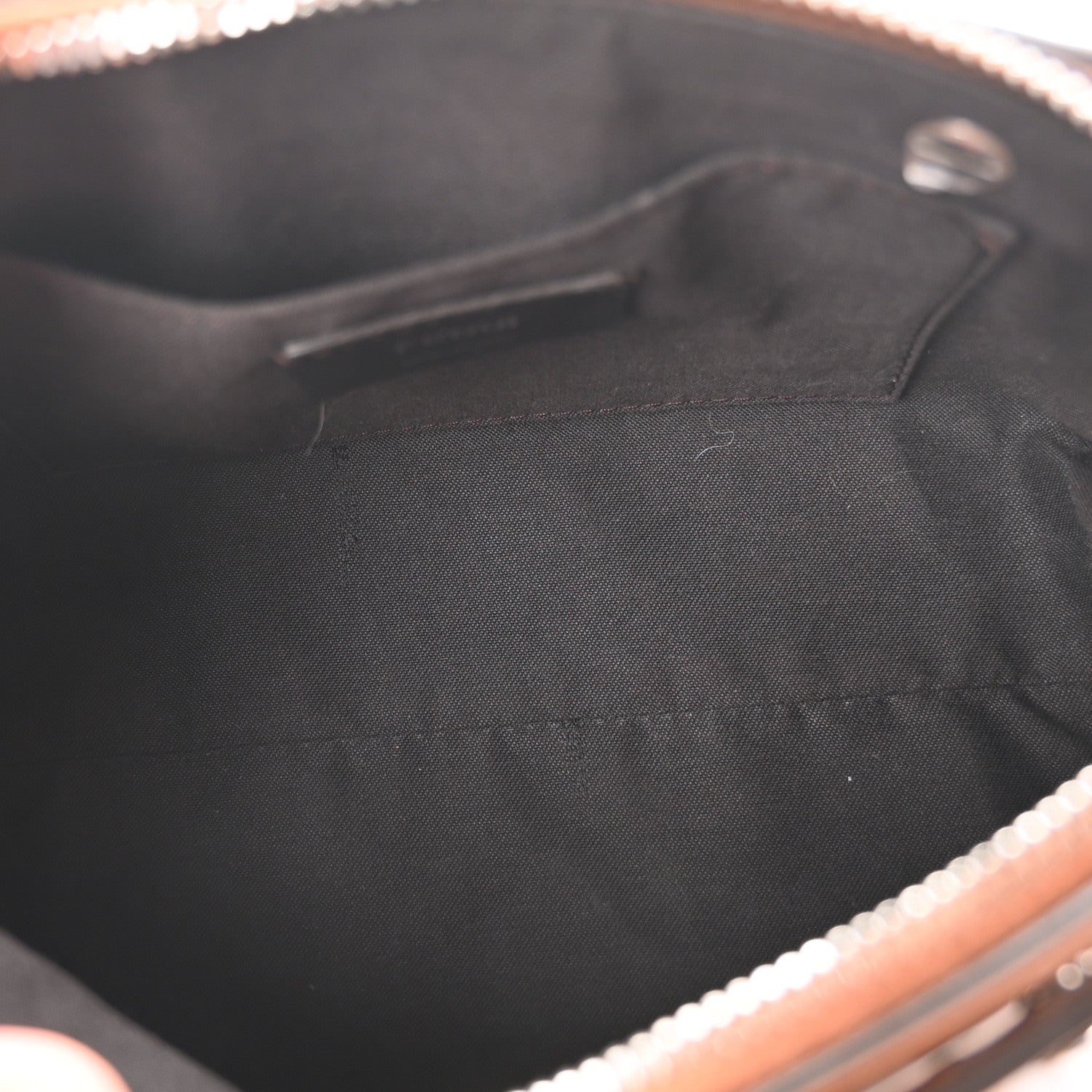 Fendi Vitello King Logo Embossed Mini By The Way Boston Bag Cuoio 5 of 10