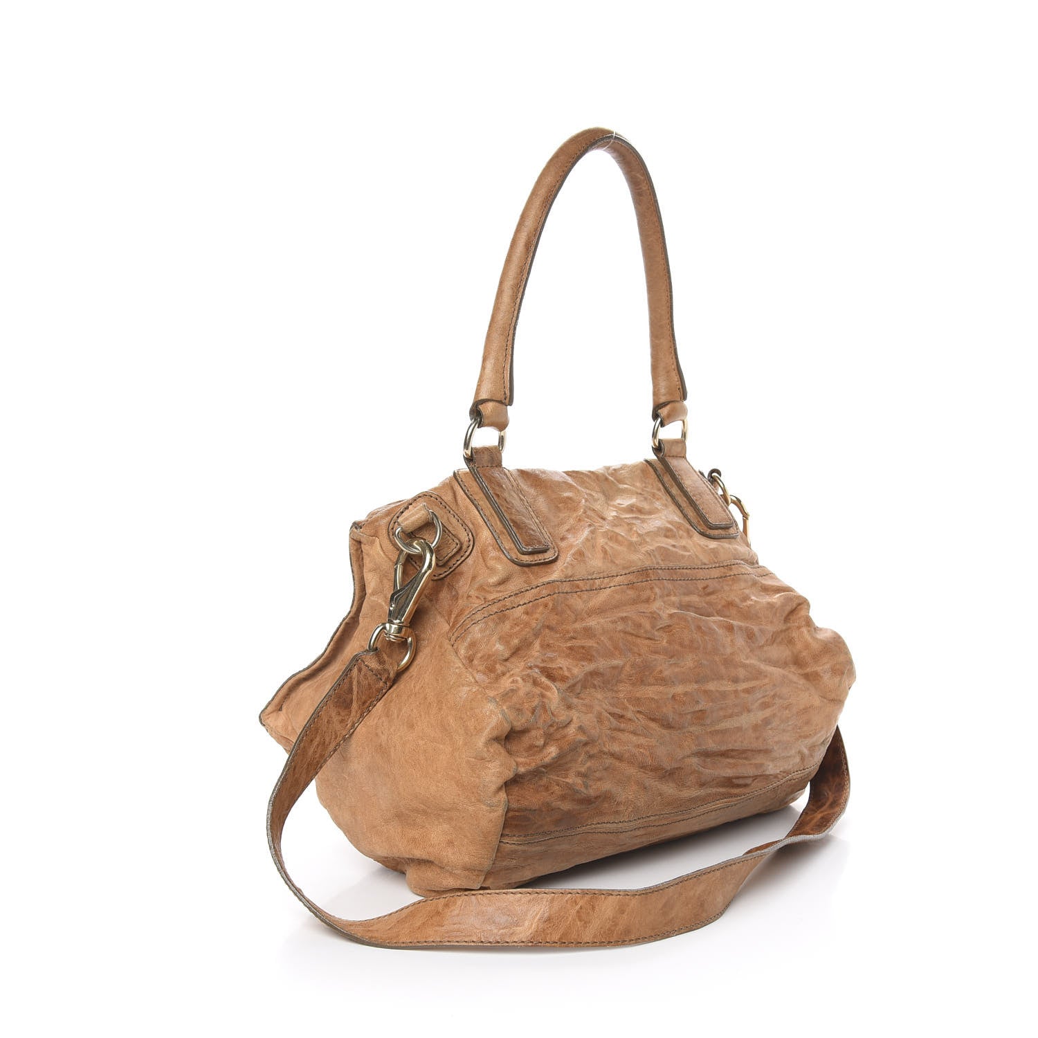 Givenchy Tumbled Sheepskin Medium Pandora Caramel 4 of 26