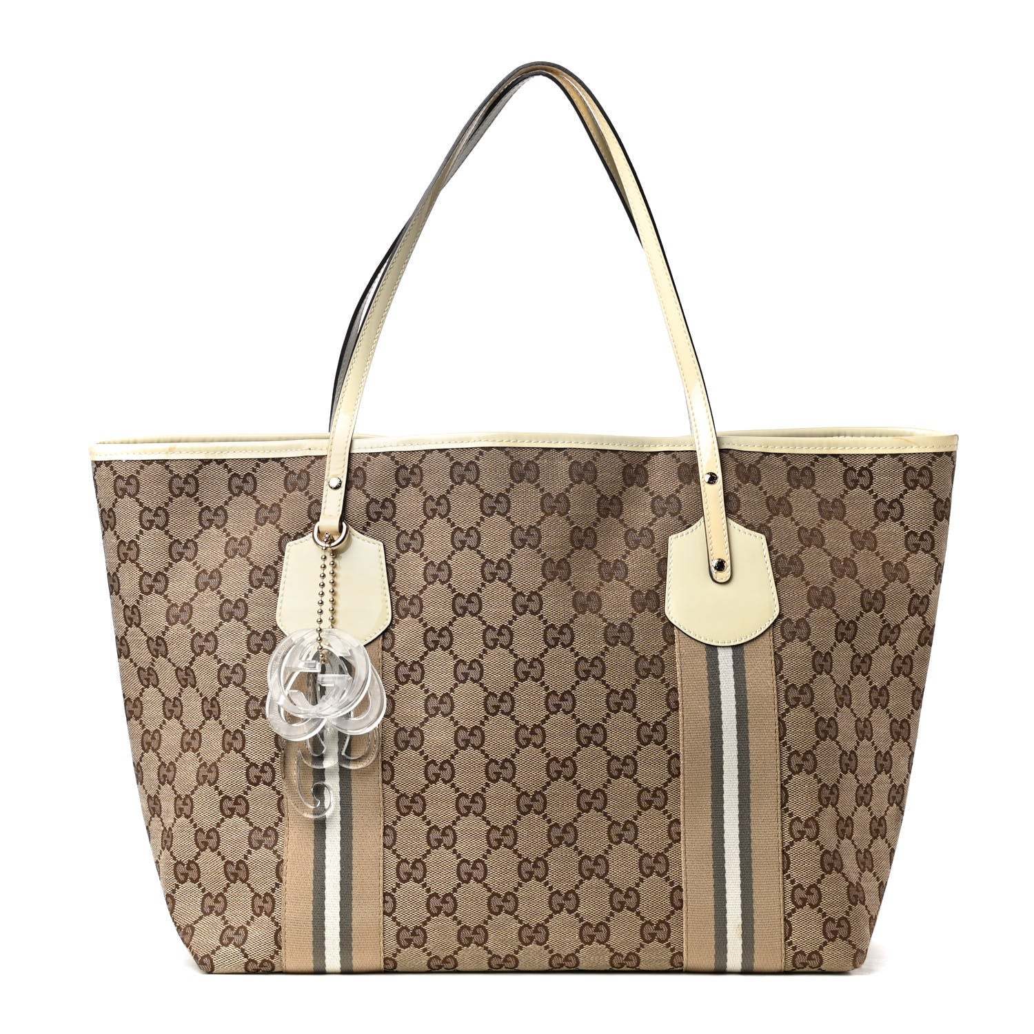 Gucci Monogram Web Large Jolie Tote White 1 of 5
