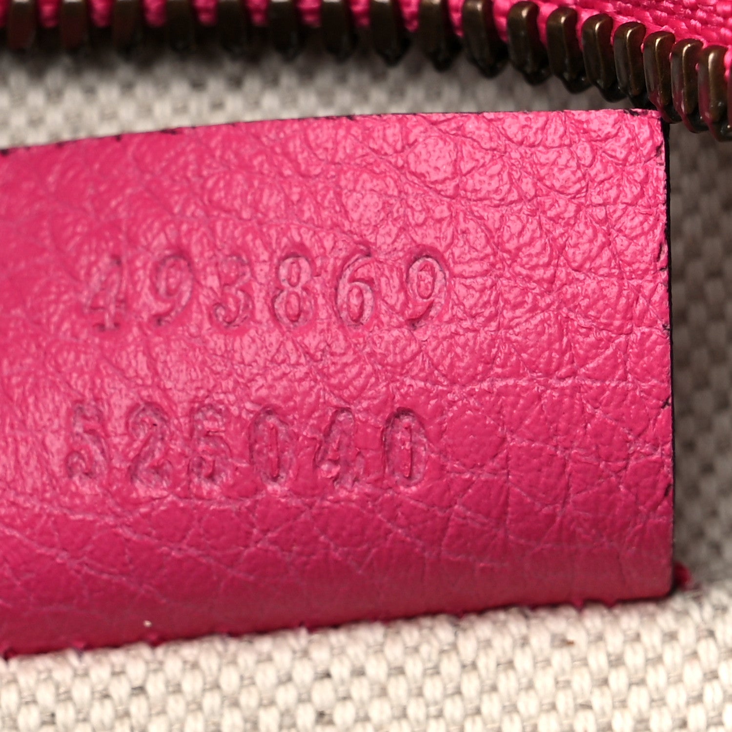Gucci Grained Calfskin Small Logo Belt Bag Box Pink Green 7 of 10