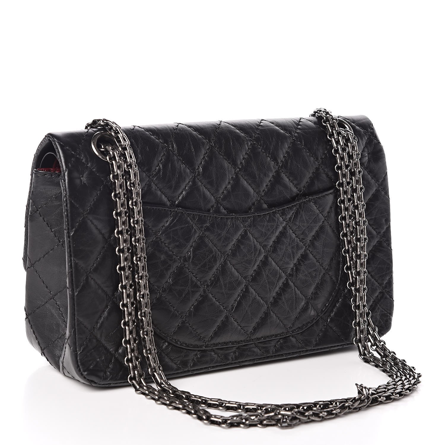 Chanel Aged Calfskin Quilted 2.55 Reissue 225 Flap Black 4 of 12