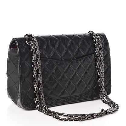 Chanel Aged Calfskin Quilted 2.55 Reissue 225 Flap Black 4 of 12