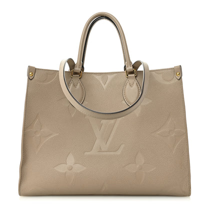 Louis Vuitton Empreinte Monogram Giant Onthego MM Tourterelle 1 of 9