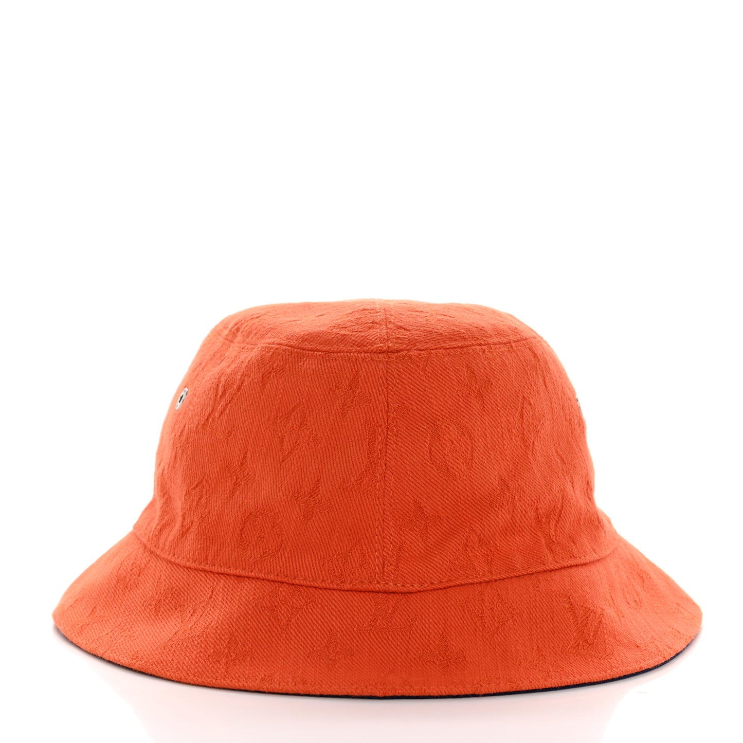 Monogram Denim Transformable Bob Bucket Hat 58 Blue Orange