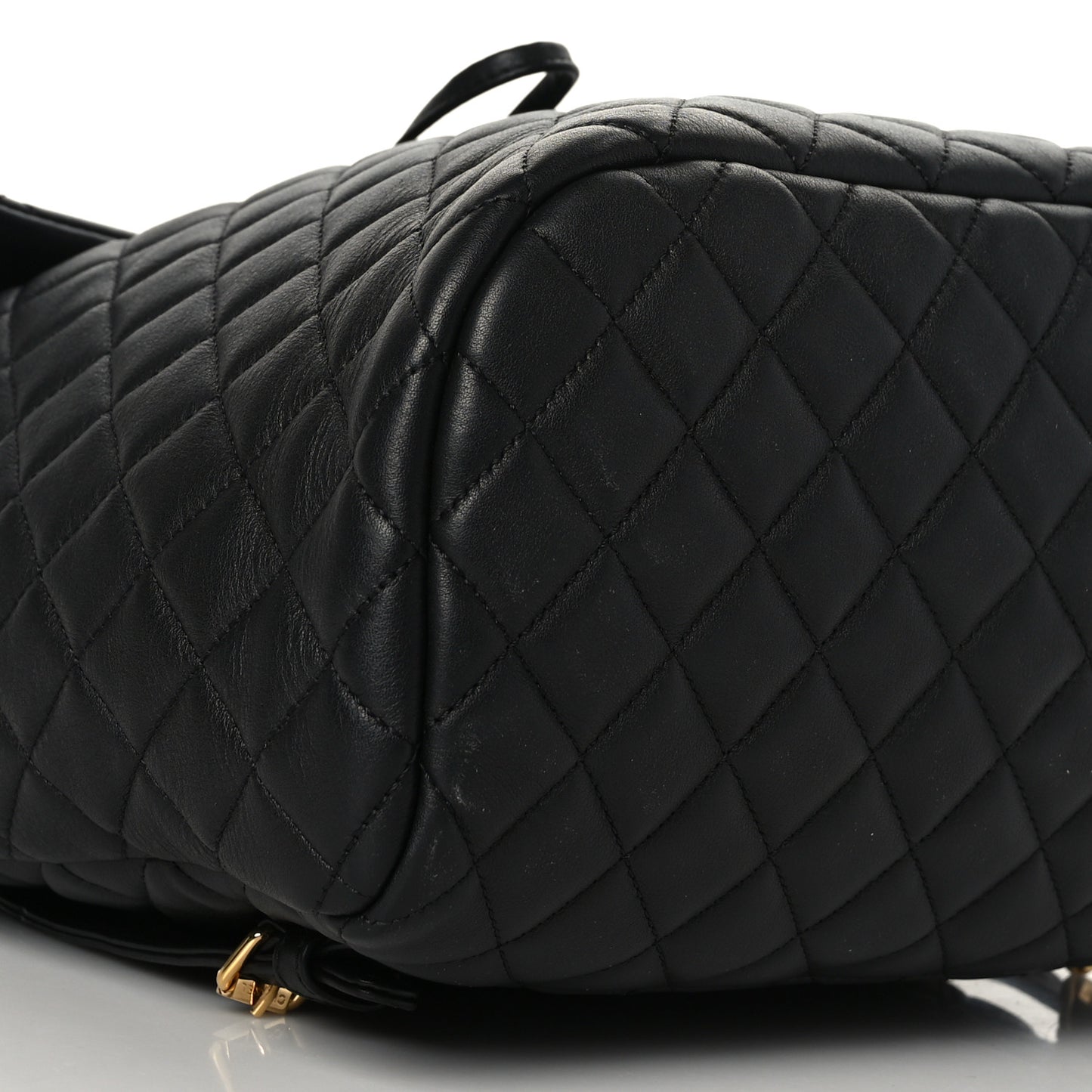 Lambskin Quilted Large Urban Spirit Backpack Black