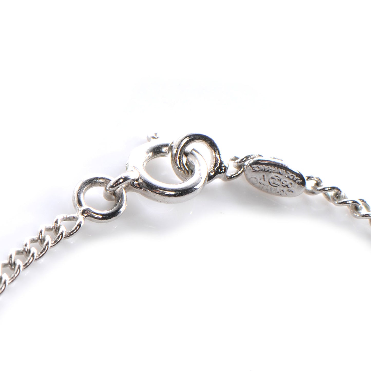 Swarovski Crystal CC Necklace Silver