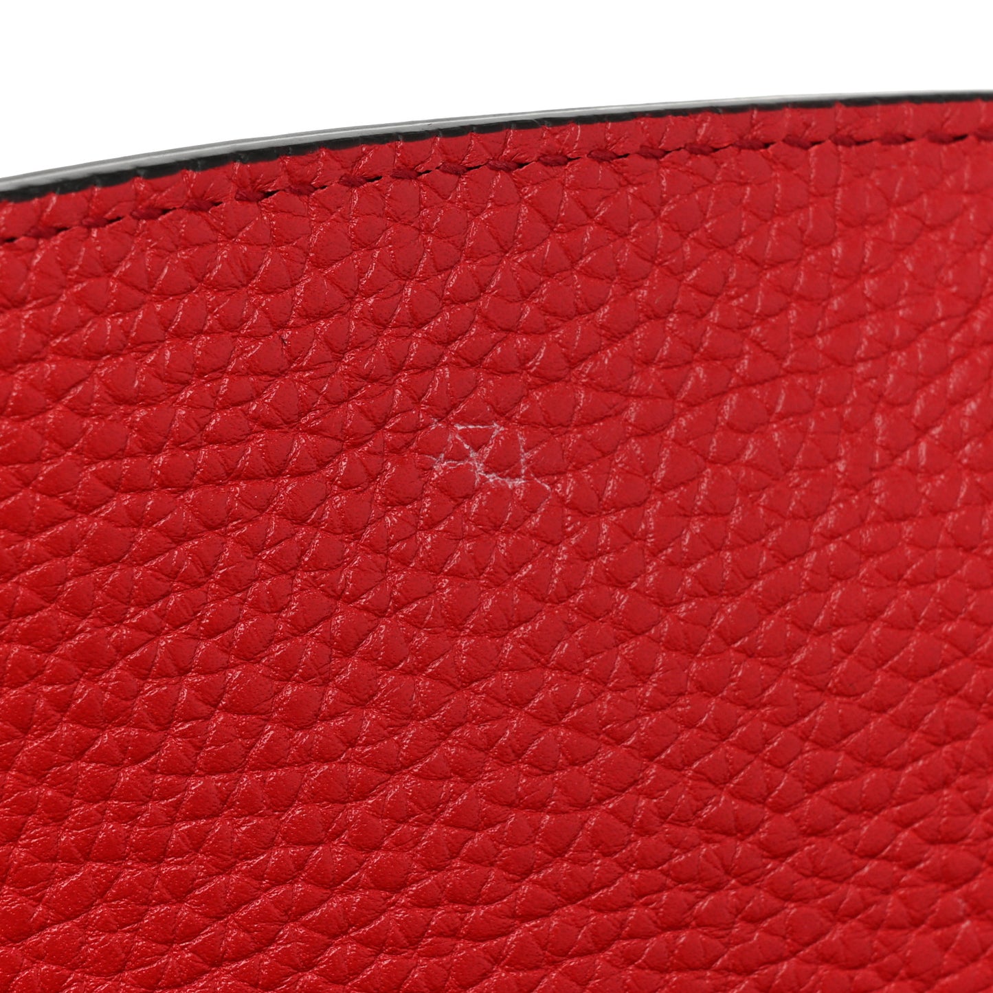 Pebbled Calfskin Medium Soho Flap Crossbody Vibrant Red