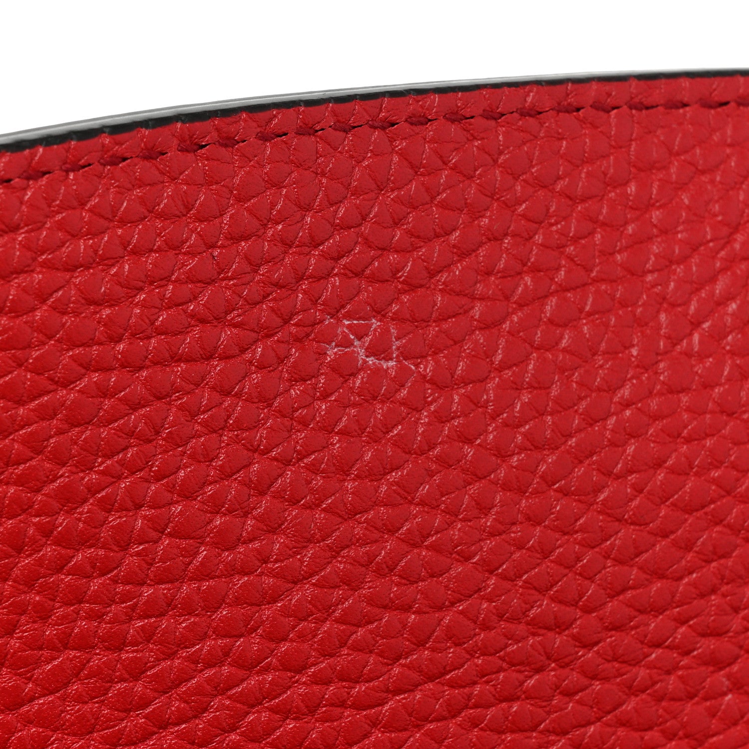 Gucci Pebbled Calfskin Medium Soho Flap Crossbody Vibrant Red 9 of 11