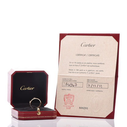 Cartier 18K Yellow Gold 5.5mm LOVE Ring 61 9.5 5 of 5