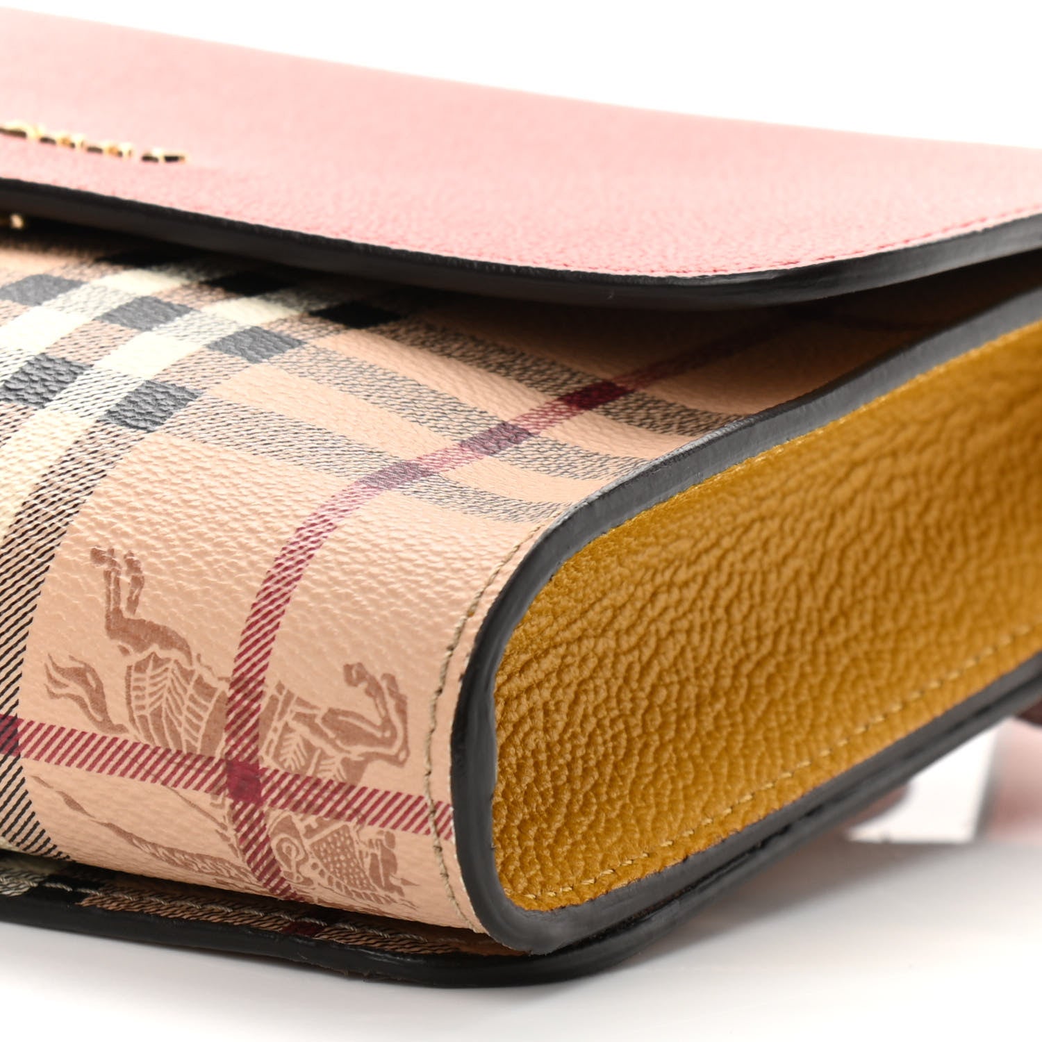 Burberry Derby Calfskin Haymarket Check Small Loxley Crossbody Cinnamon Red Multicolor 10 of 10