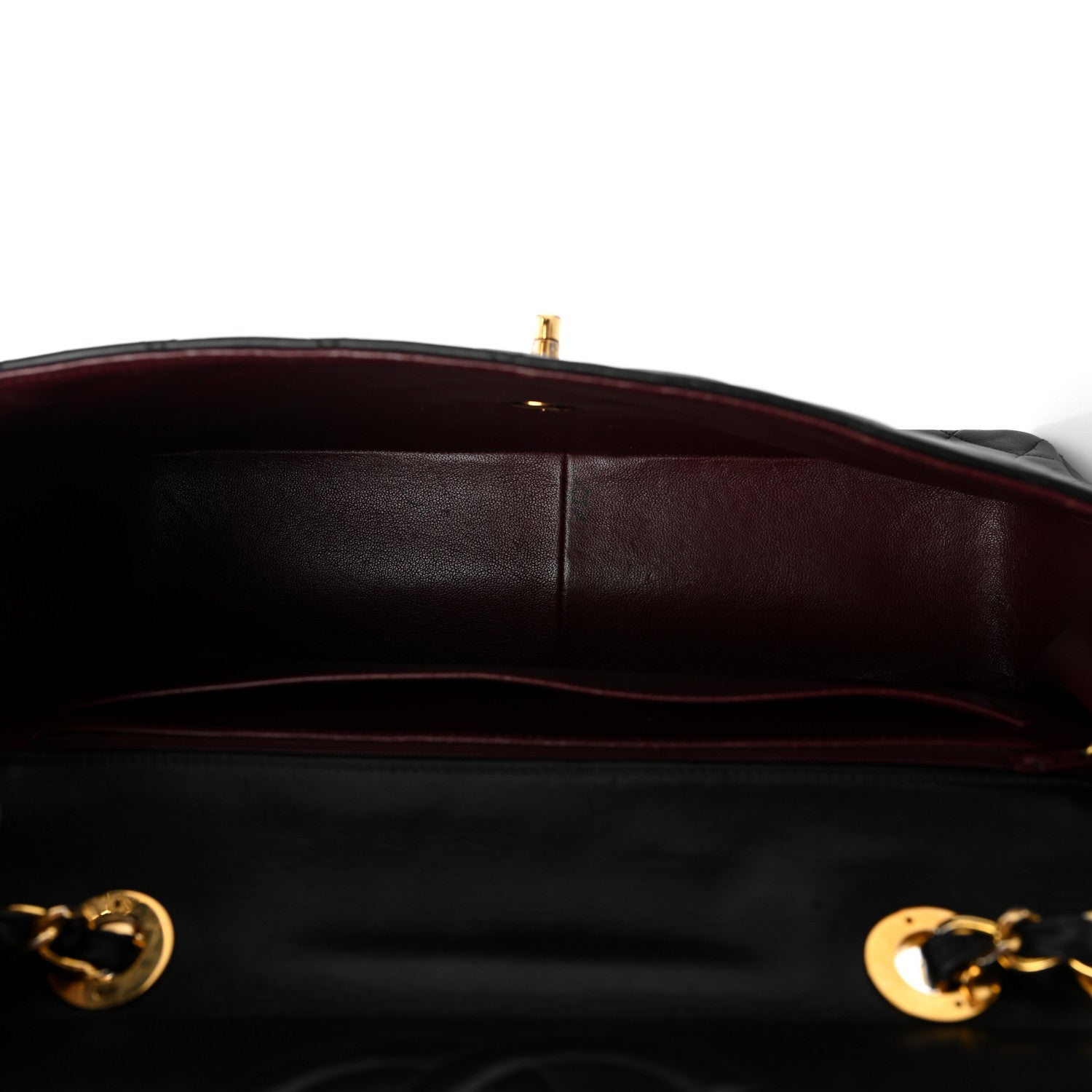 Chanel Lambskin Quilted XL Jumbo Single Flap Black 5 of 19