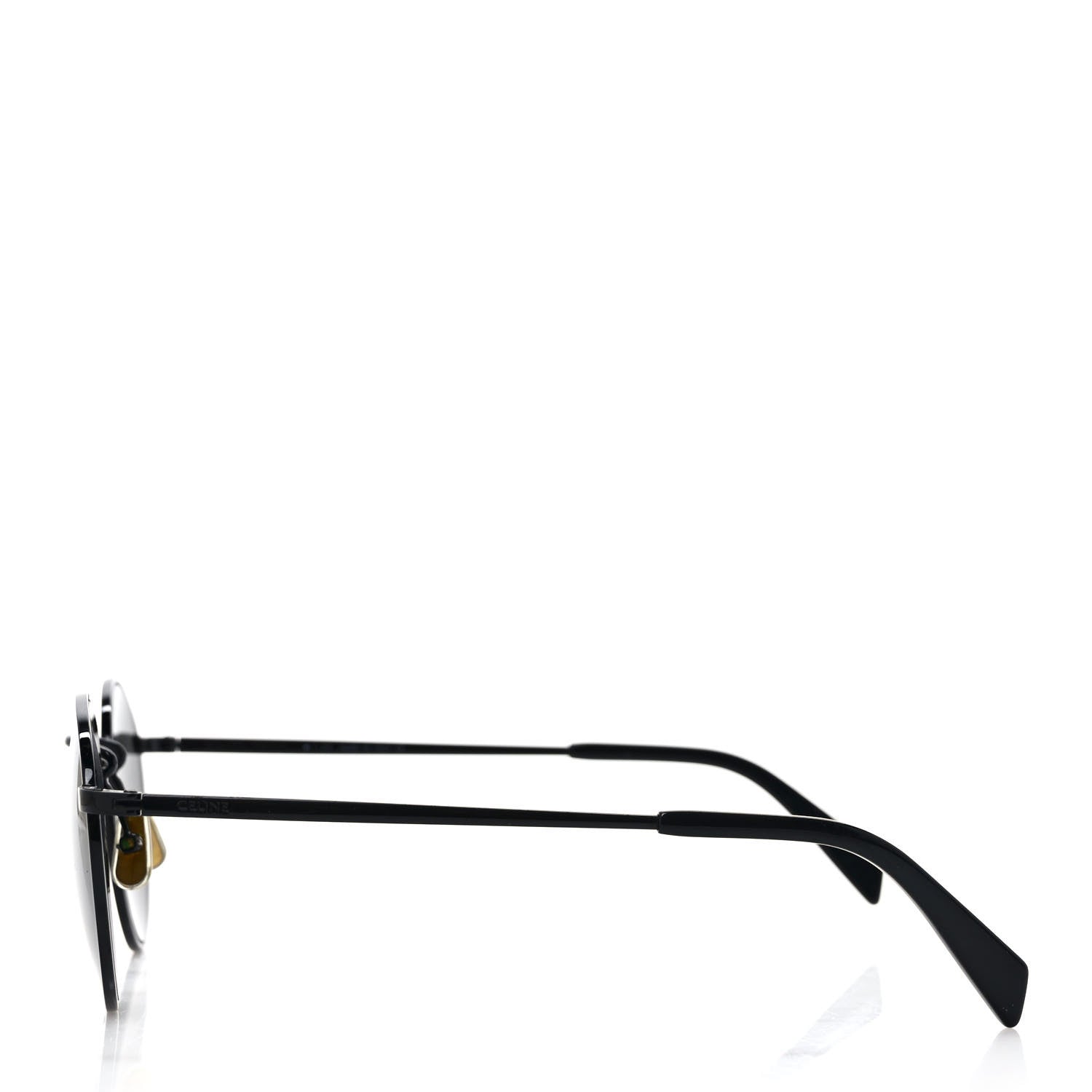 Celine Metal Round Sunglasses CL40100U Black 3 of 7