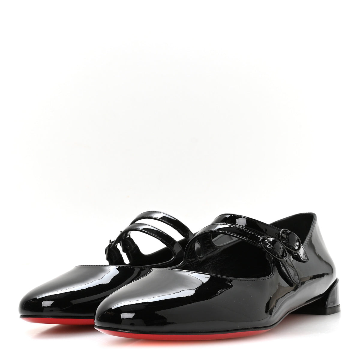 Christian Louboutin Patent Sweet Jane Flats 39 Black 4 of 8