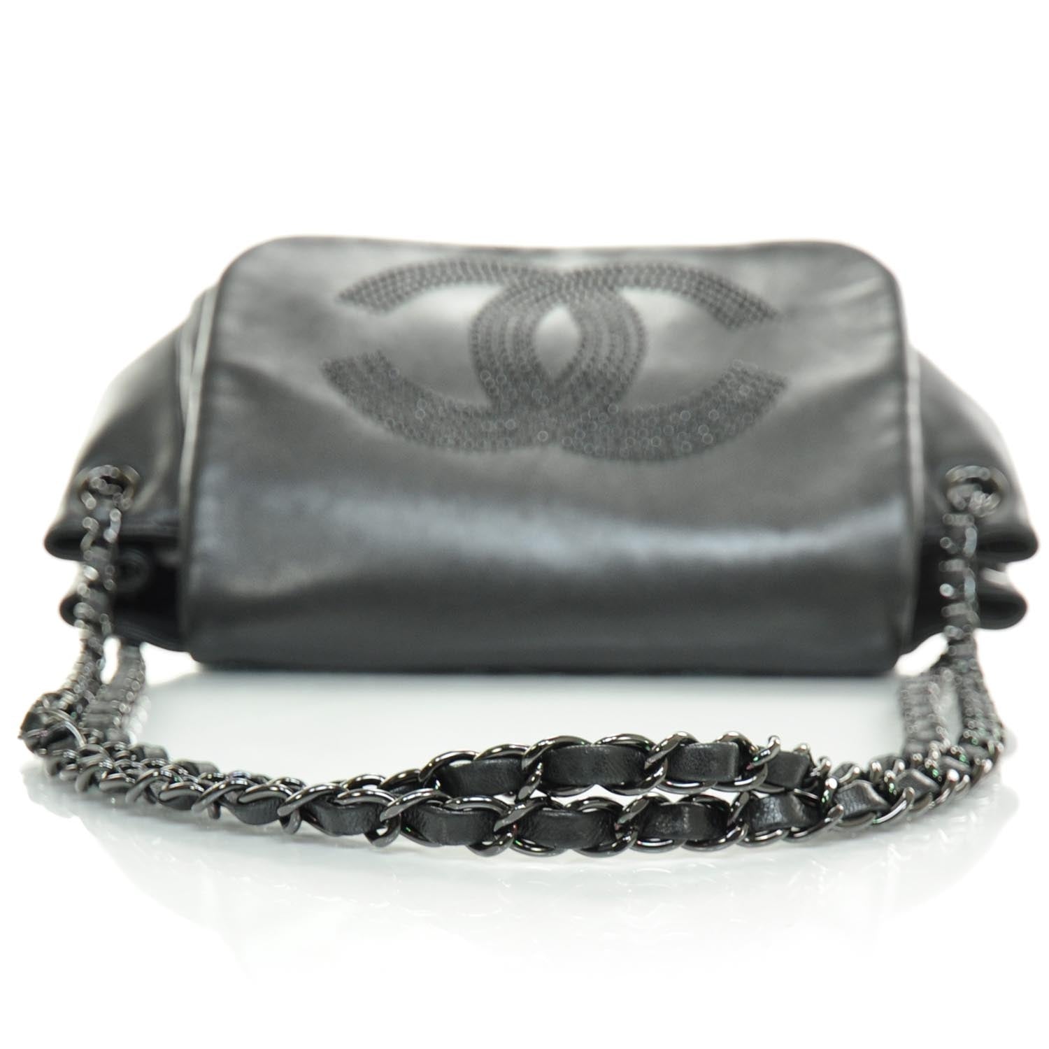 Chanel Lambskin Studded Flap Black 6 of 11