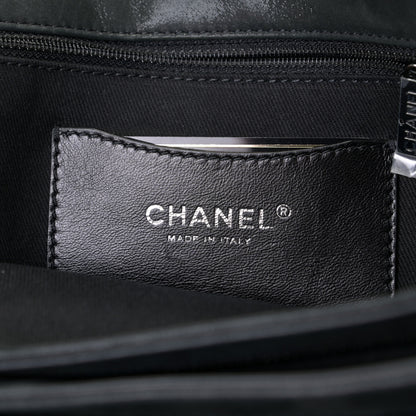 Chanel Iridescent Calfskin Large Just Mademoiselle Bowling Bag Black 10 of 13