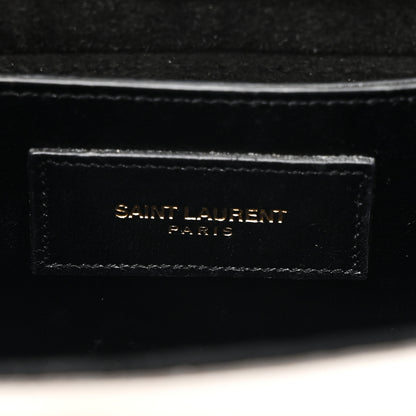 Saint Laurent Metallic Calfskin Small Classic Monogram Kate Tassel Satchel Silver 6 of 10