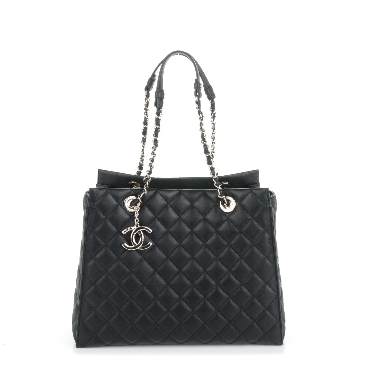 Chanel Calfskin Quilted Large Chic and Soft Shopping Tote Black 1 of 7
