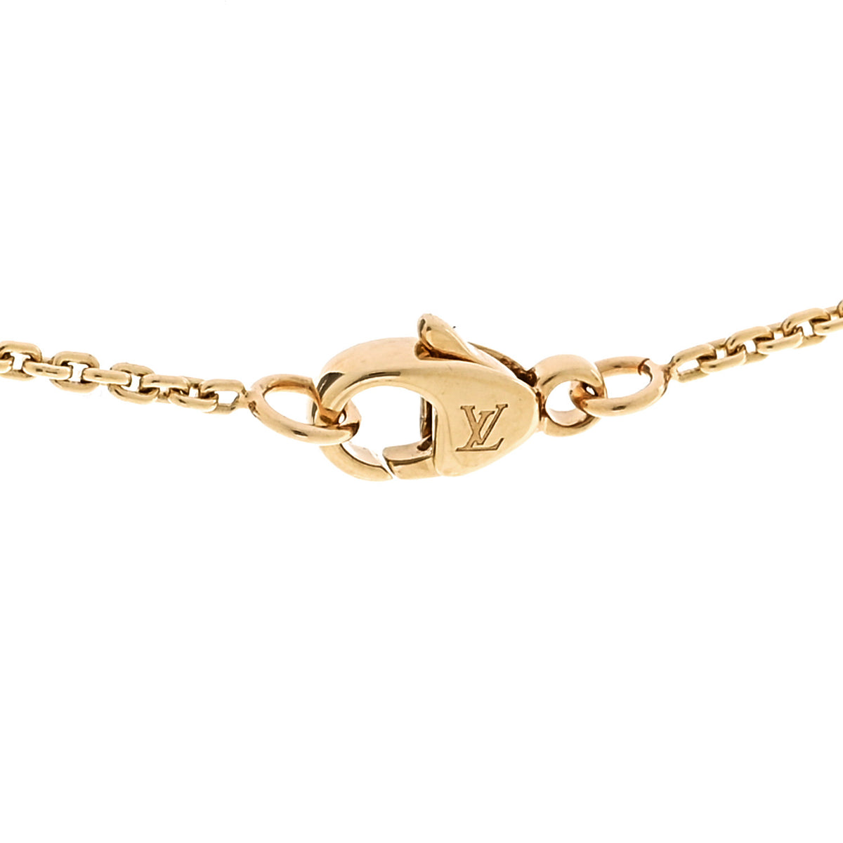 18K Yellow Gold Diamond Idylle Blossom LV Pendant Necklace