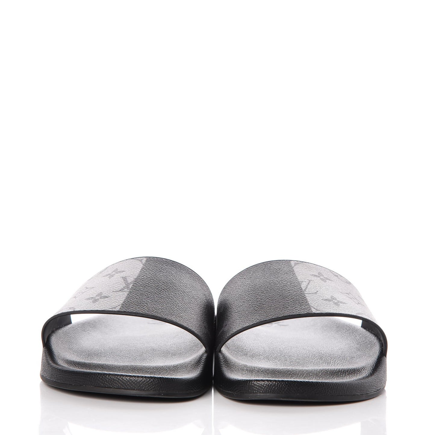 Rubber Monogram Eclipse Split Mens Waterfront Mules 13 Black