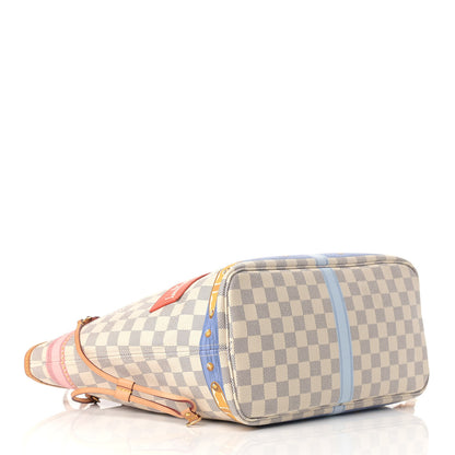 Louis Vuitton Damier Azur Summer Trunks Neo Neverfull MM 4 of 16