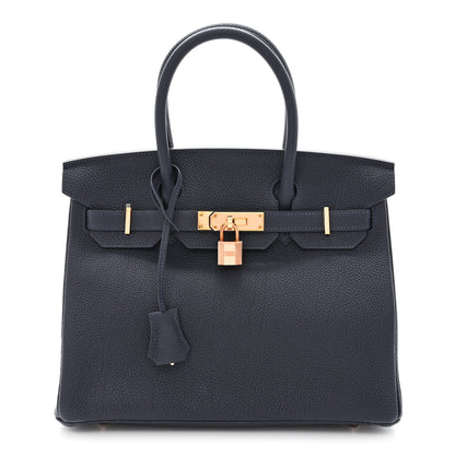 Hermes Togo Birkin 30 Bleu Nuit 1 of 12