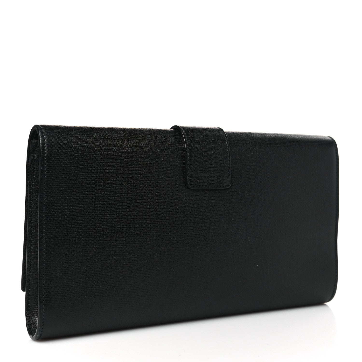 Saint Laurent Textured Calfskin Classic Y Ligne Clutch Black 3 of 8