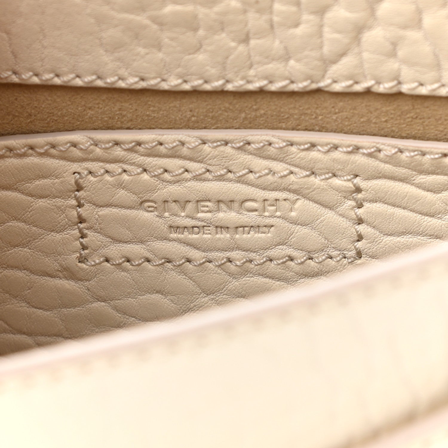 Givenchy Bullhide Mini Infinity Saddle Bag Off White 6 of 14