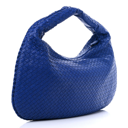Bottega Veneta Nappa Intrecciato Large Veneta Hobo Cobalt Blue 2 of 8