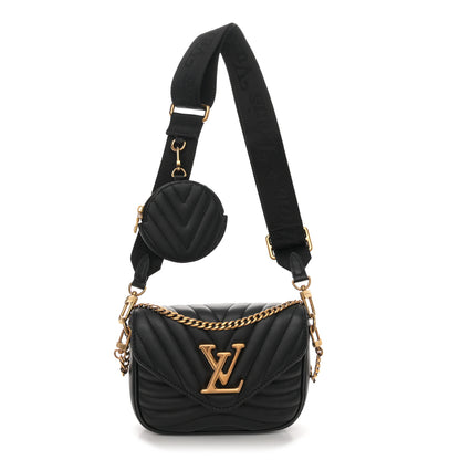 Louis Vuitton Calfskin New Wave Multi Pochette Black 1 of 10