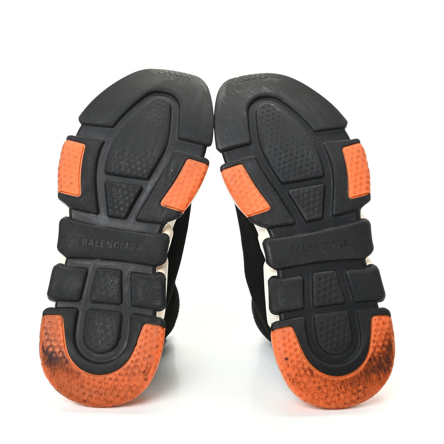 Neoprene Knit Womens Speed Sneakers 38 Black Orange