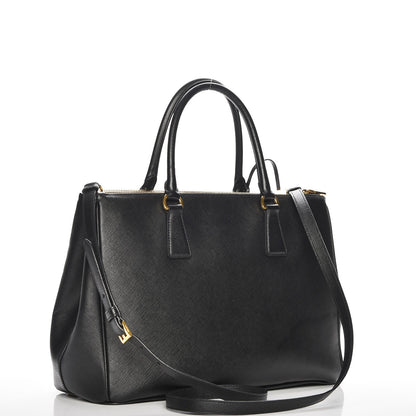 Prada Saffiano Medium Galleria Double Zip Tote Black 4 of 7