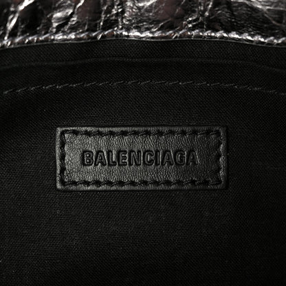 Balenciaga Metallic Agneau Arena Small Le Cagole Sling Bag Silver 6 of 10