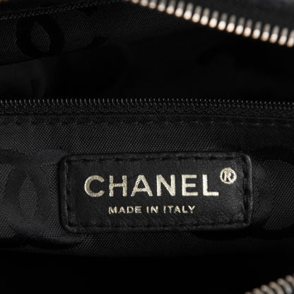 Chanel Wool Contrast Stitch Surpique Shoulder Bag Charcoal 6 of 7