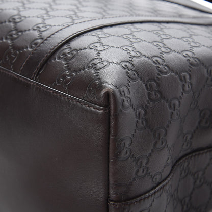 Gucci Guccissima Large GG Charm Convertible Dome Satchel Dark Brown 8 of 11