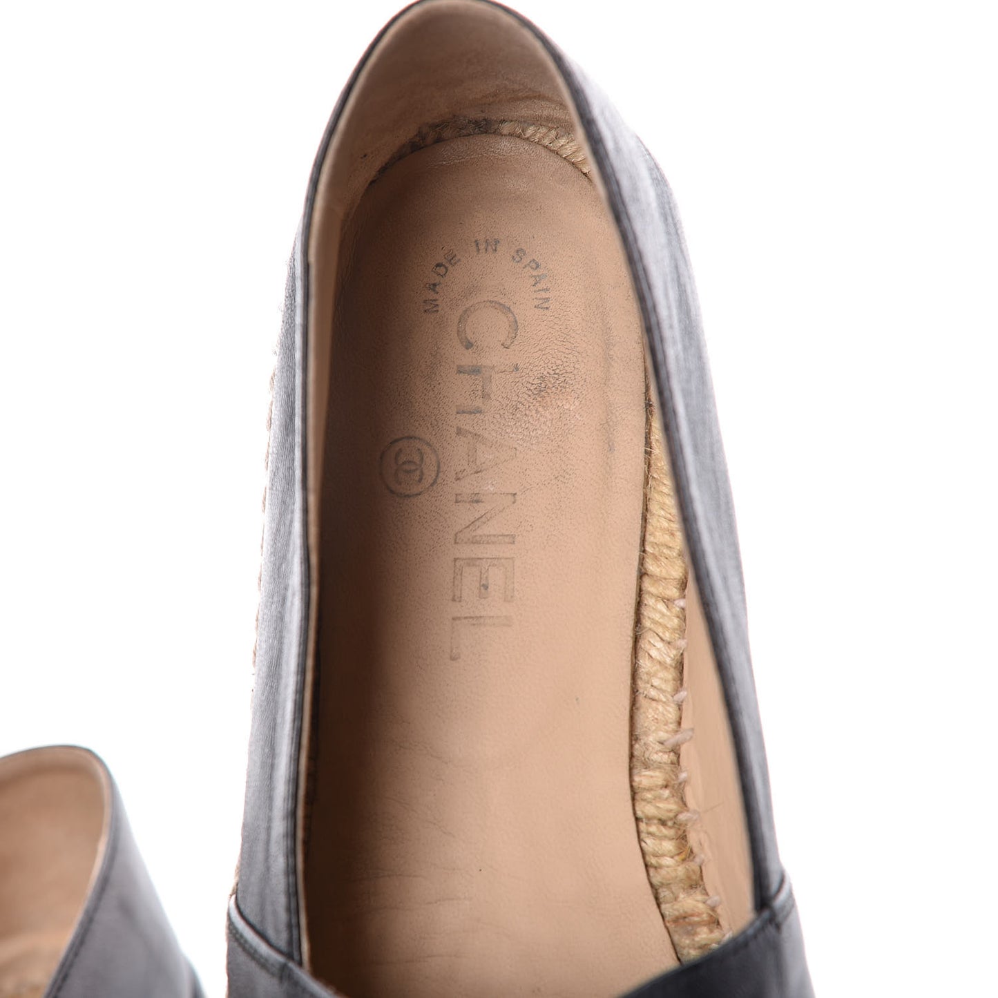 Lambskin CC Espadrilles 39 Black