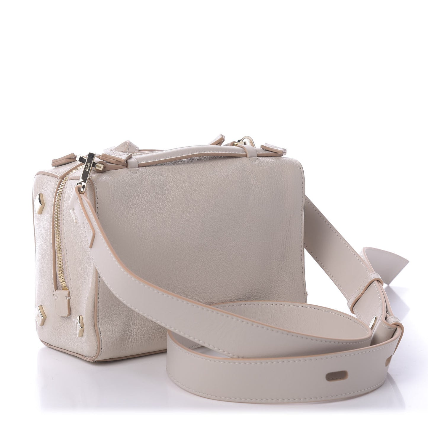 Goatskin Milano Boston Bag Pink Tint